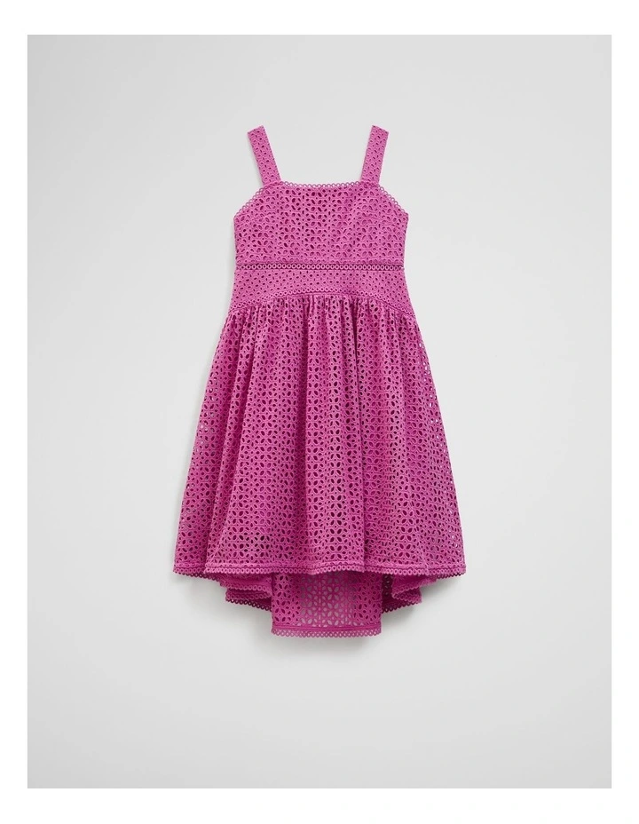 Broderie Dress in Grape image 4