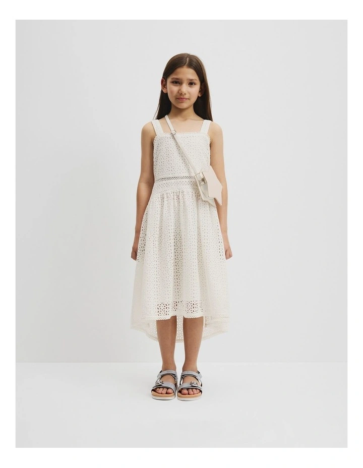 Broderie Dress in Marshmallow image 1