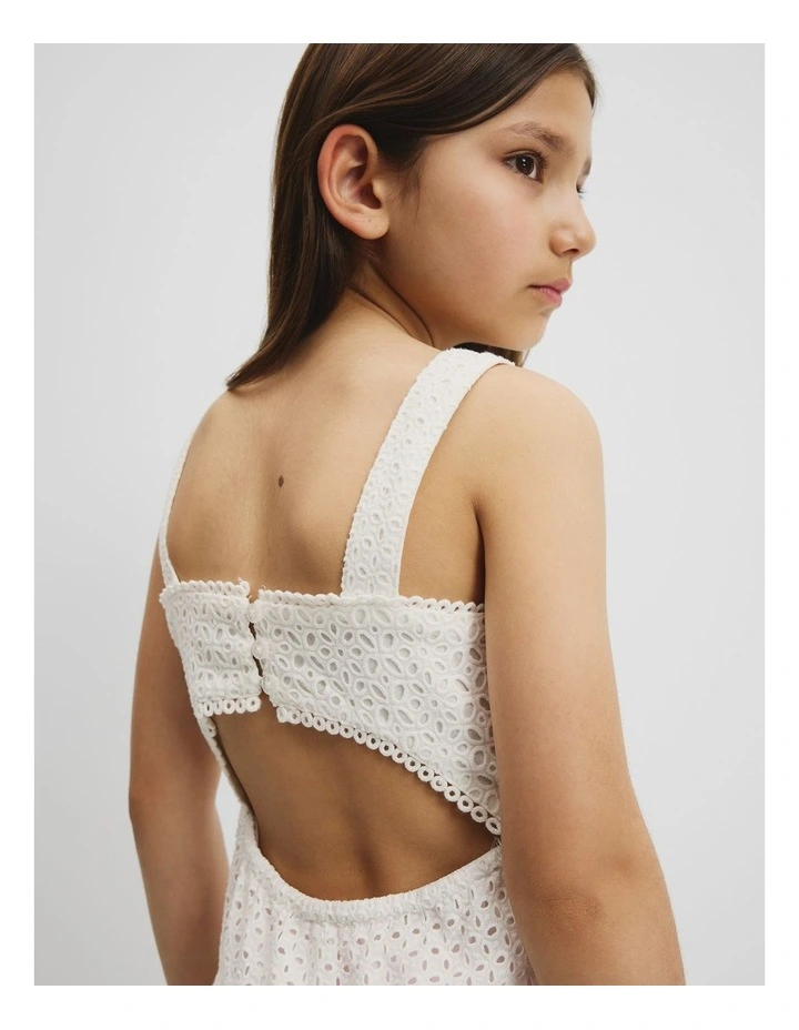 Broderie Dress in Marshmallow image 2