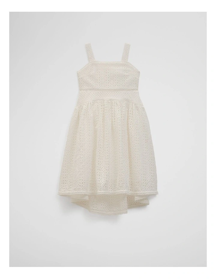 Broderie Dress in Marshmallow image 4