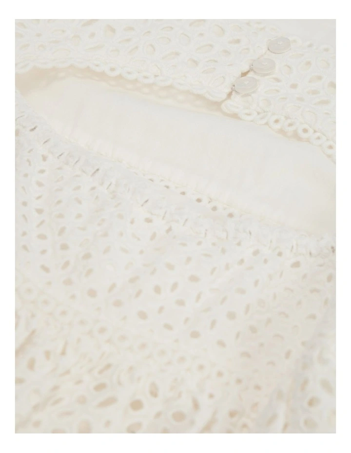 Broderie Dress in Marshmallow image 5