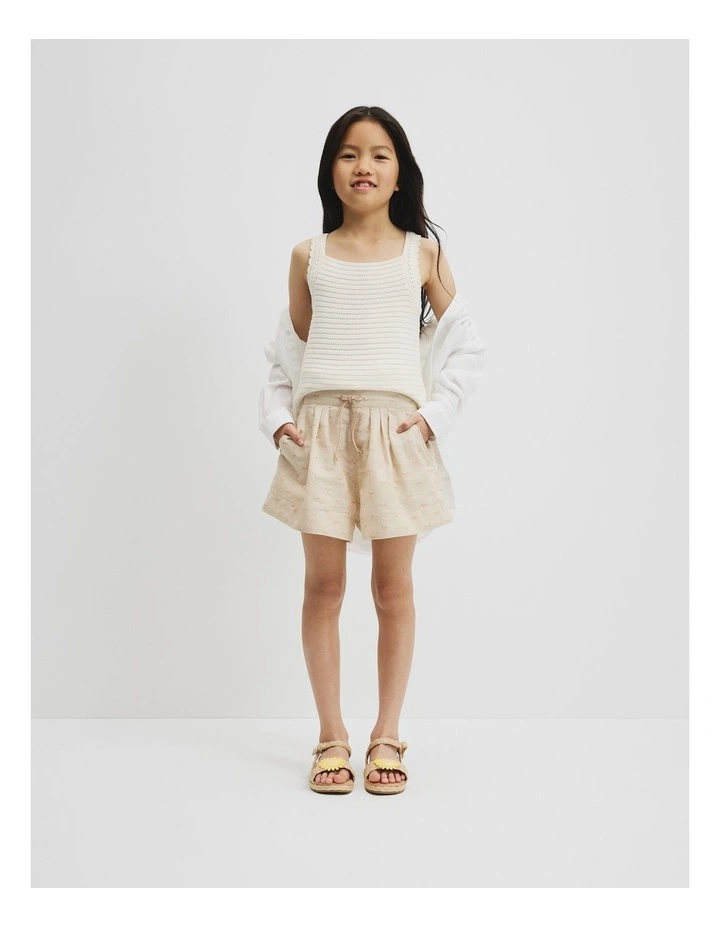 Berry Linen Short in Shell image 1