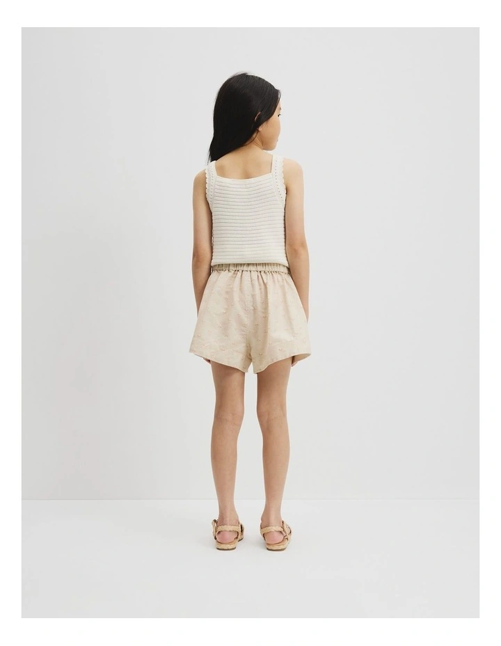 Berry Linen Short in Shell image 3