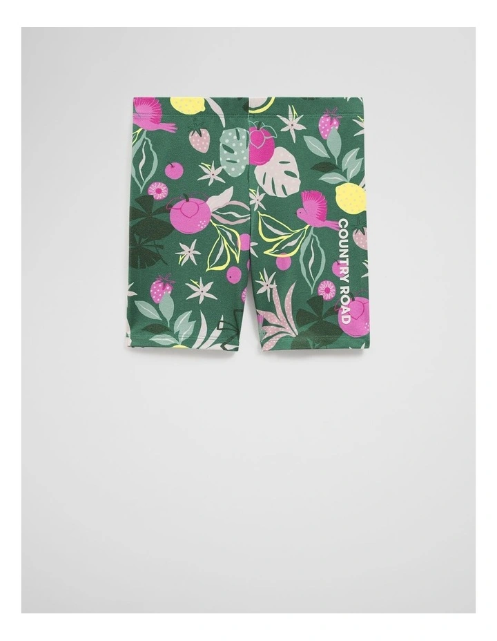 Organically Grown Cotton Blend Bike Short in Paradise Green image 1