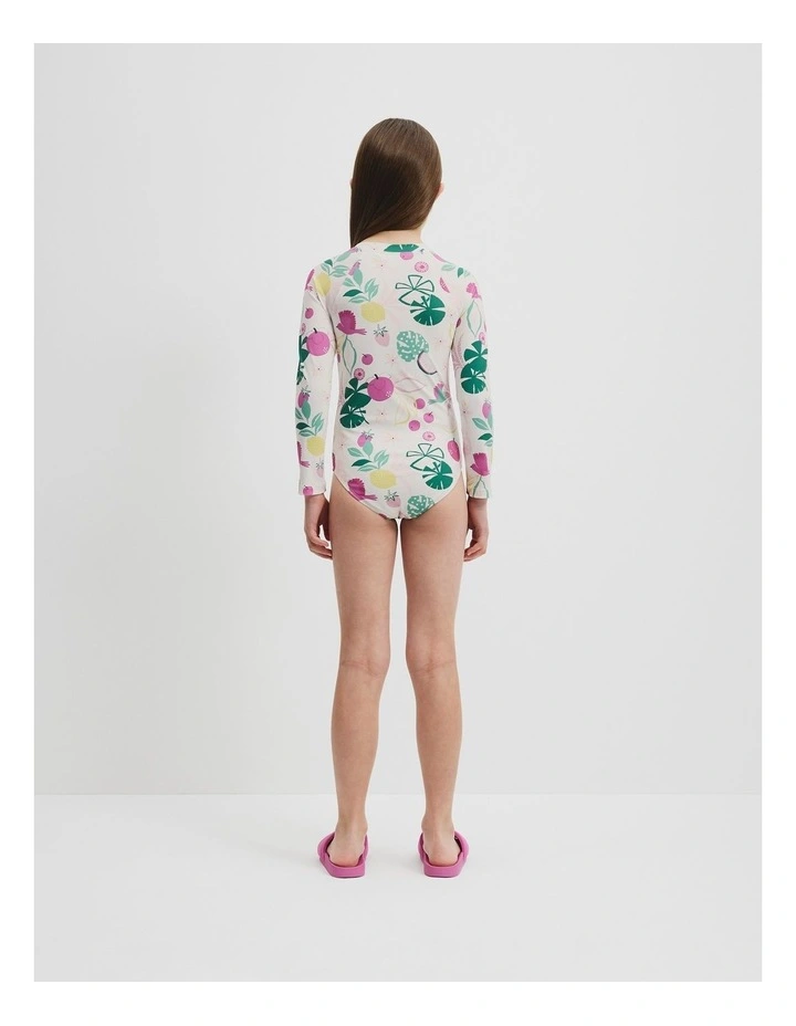 Recycled Nylon Blend Paradise Swimsuit in Marshmallow image 3