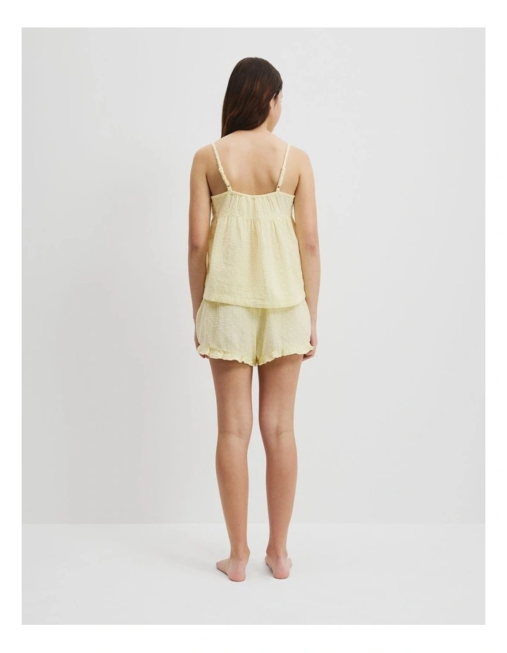 Teen Woven Pyjama Set in Butter image 4