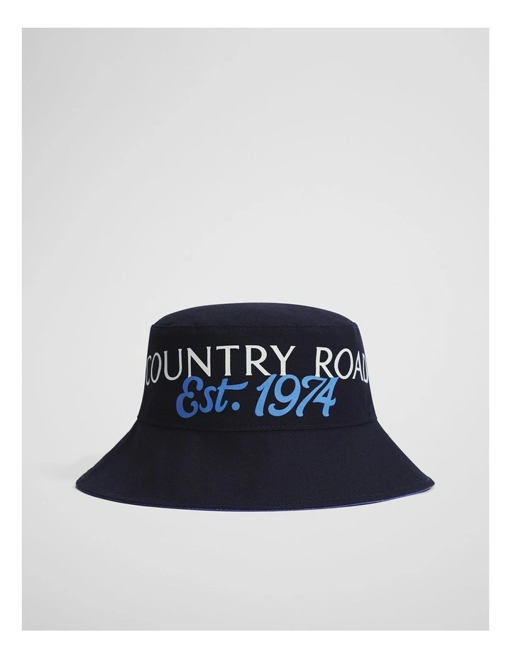 Est. 1974 Reversible Bucket Hat in Navy image 1