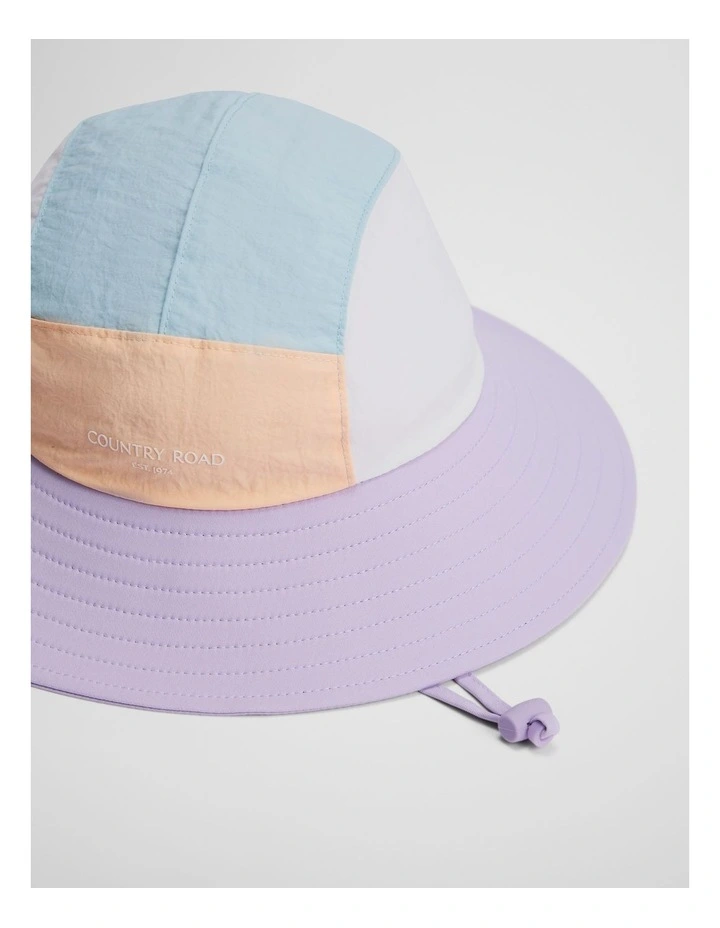 Block Bucket Hat in Lilac image 2
