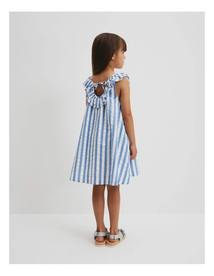 Stripe Mini Dress in Marine Stripe image 3