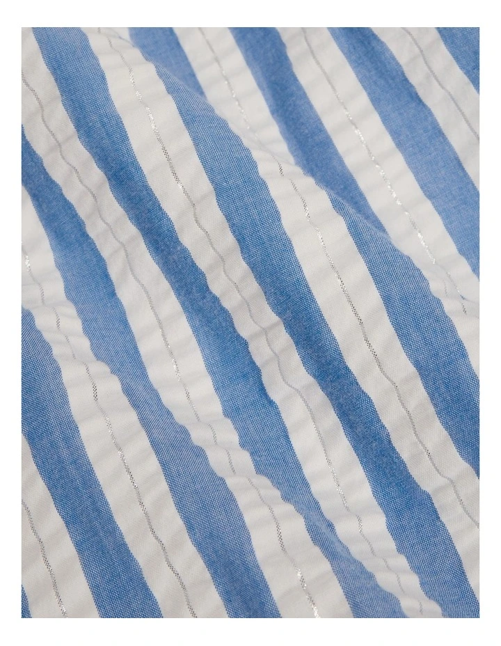 Stripe Mini Dress in Marine Stripe image 5