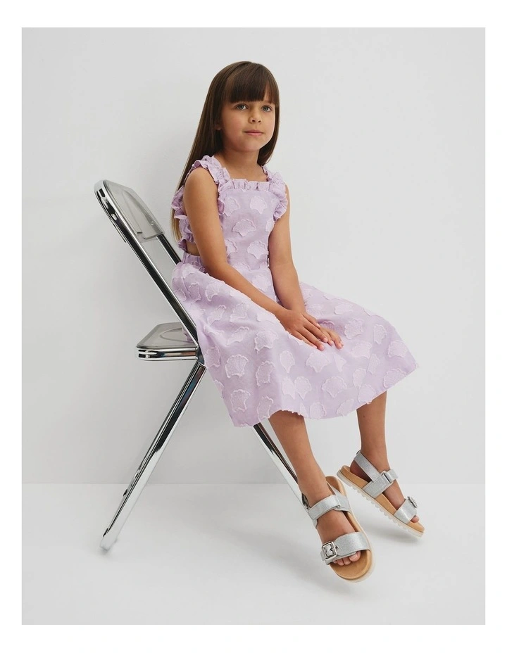 Seashells Jacquard Dress in Lilac image 2