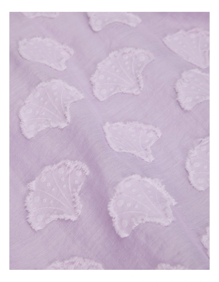 Seashells Jacquard Dress in Lilac image 5