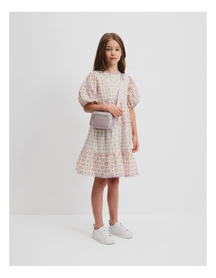 Organically Grown Cotton Geometric Splice Dress in Multicolour image 2