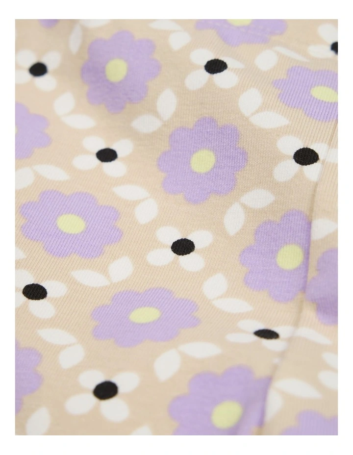 Organically Grown Cotton Blend Bike Short in Multi image 2