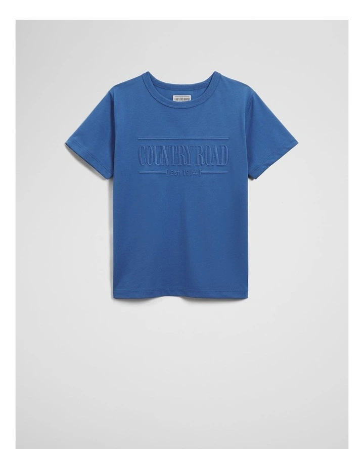 Verified Australian Cotton Heritage T-shirt in Marine image 4
