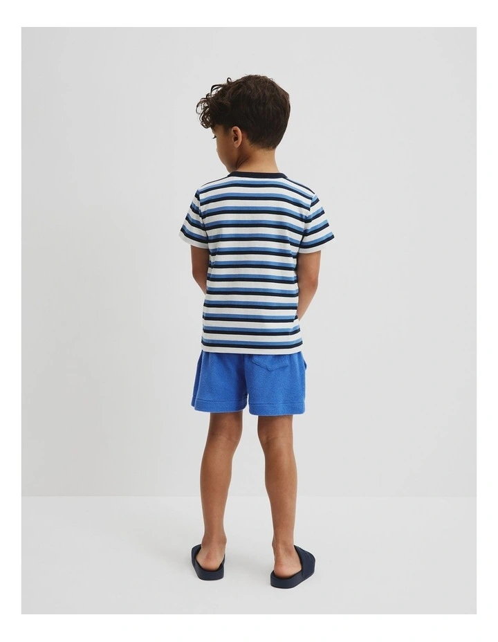 CR Circle Logo T-Shirt in Marine Stripe image 3
