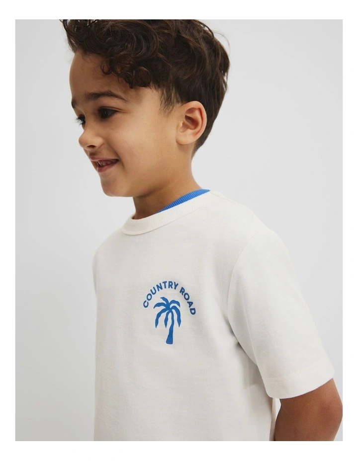 Surf Club T-Shirt in Marshmallow image 2