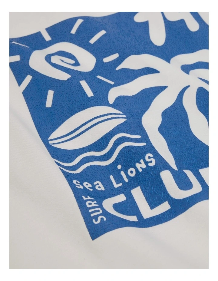 Surf Club T-Shirt in Marshmallow image 6