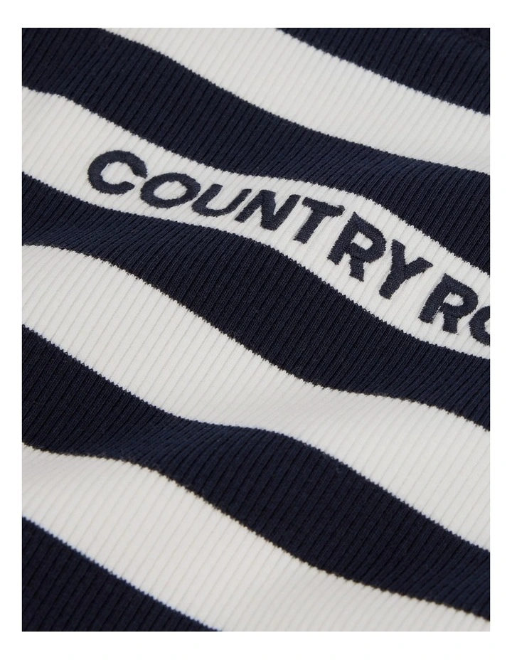 Organic Oversized T-Shirt Bodysuit in Navy image 4