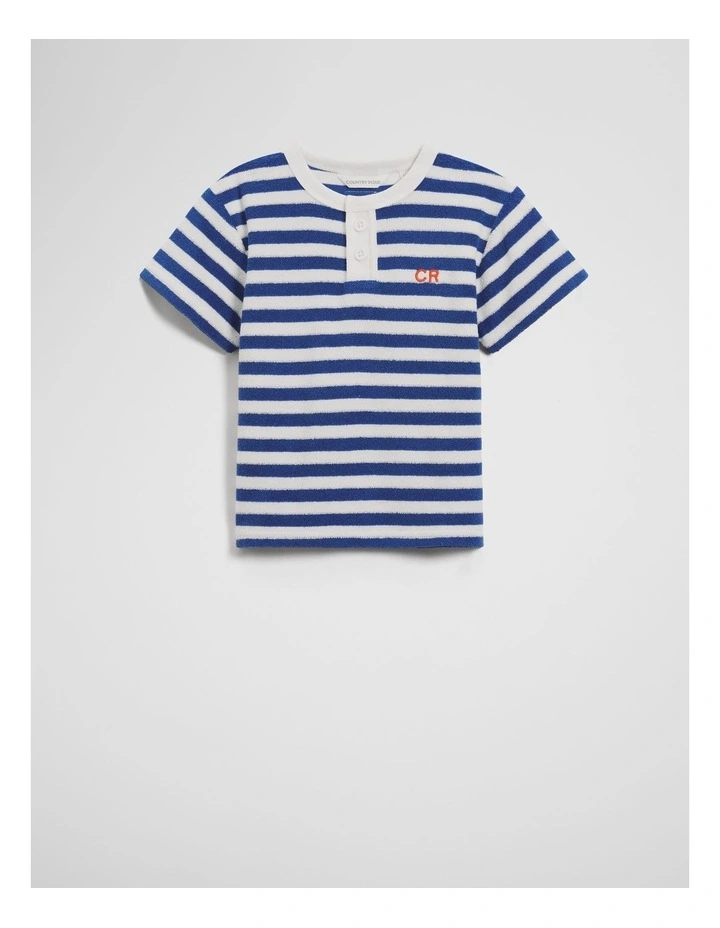 Terry Henley T-Shirt in Marine Stripe image 1