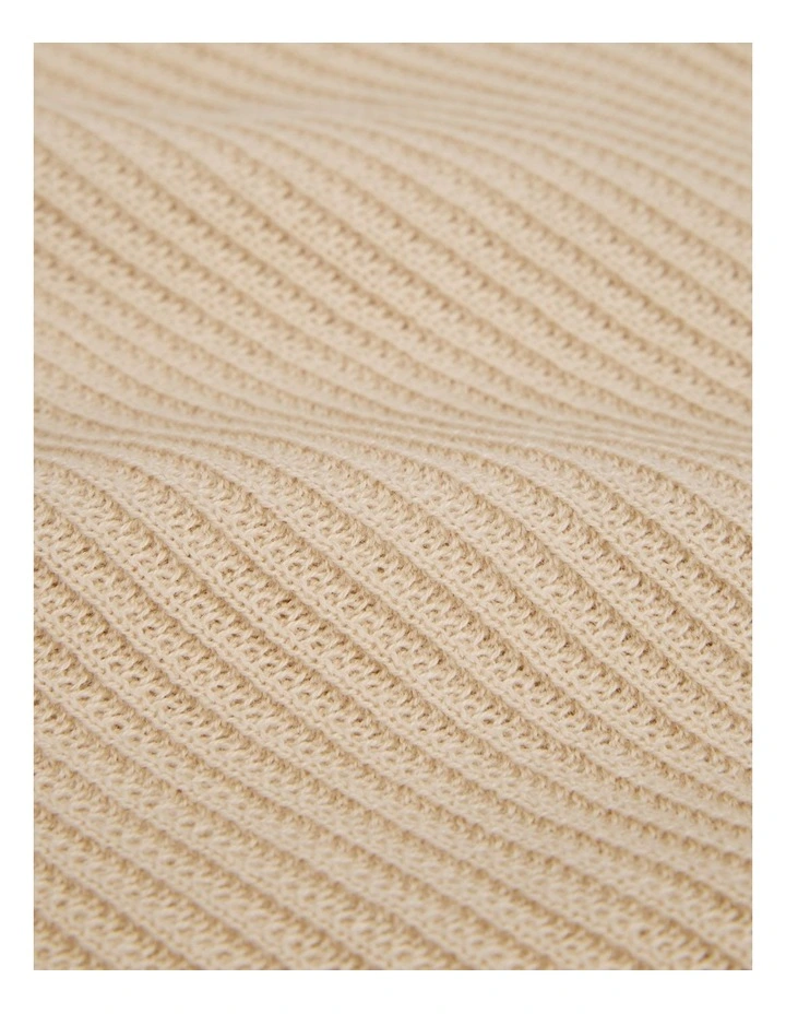 Organically Grown Cotton Knit Polo in Shell image 2