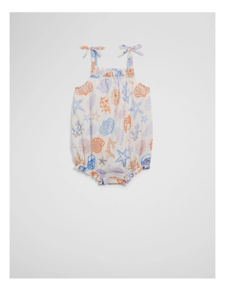 Seaside Romper in Marshmallow image 1