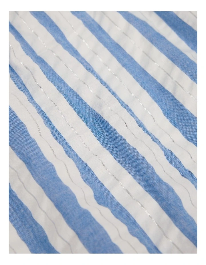 Metallic Stripe Romper in Marine Stripe image 5