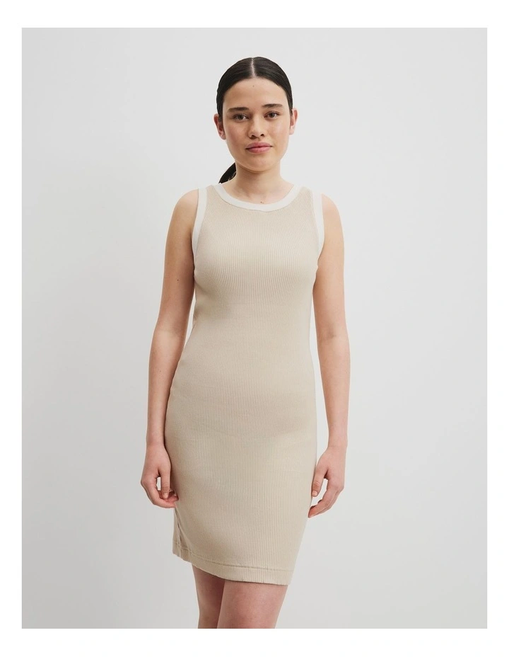 Teen Recycled Cotton Blend Fitted Tank Dress in 0 image 2