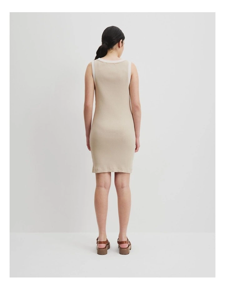 Teen Recycled Cotton Blend Fitted Tank Dress in 0 image 4