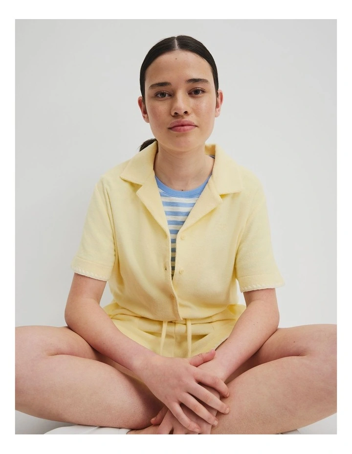Terry Short Sleeve Playsuit in 0 image 3