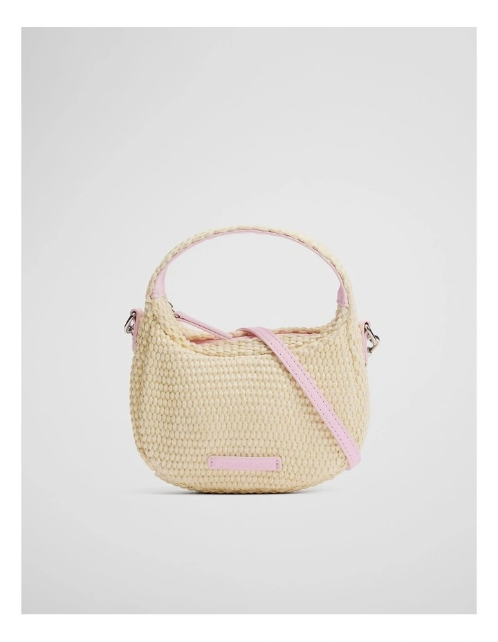 Straw Crossbody Bag in Natural image 1