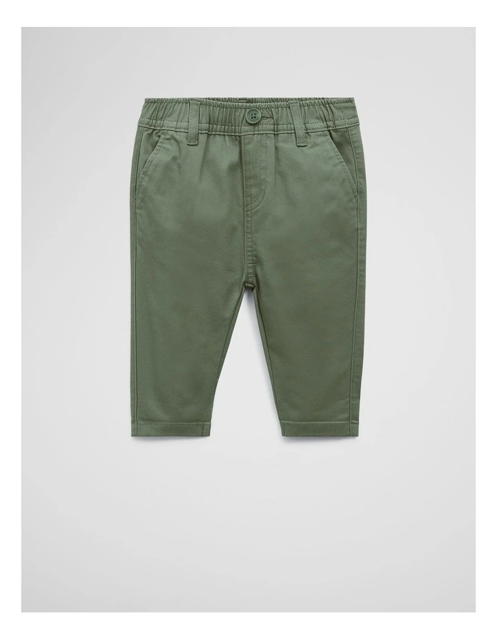 Woven Pant in Sage image 1