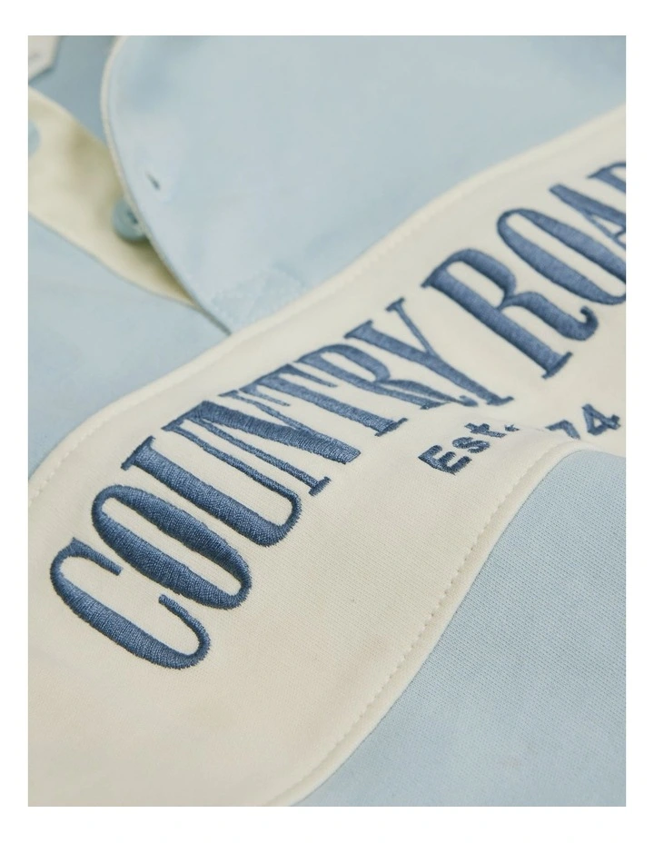 Logo Rugby T-shirt in Powder Blue image 5