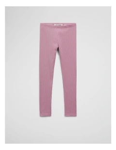 Blend Solid Rib Legging in Berry