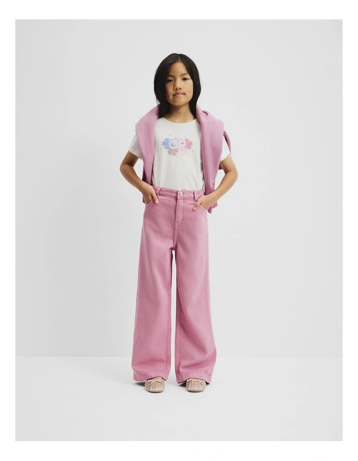 High Rise Soft Jean in Berry image 1