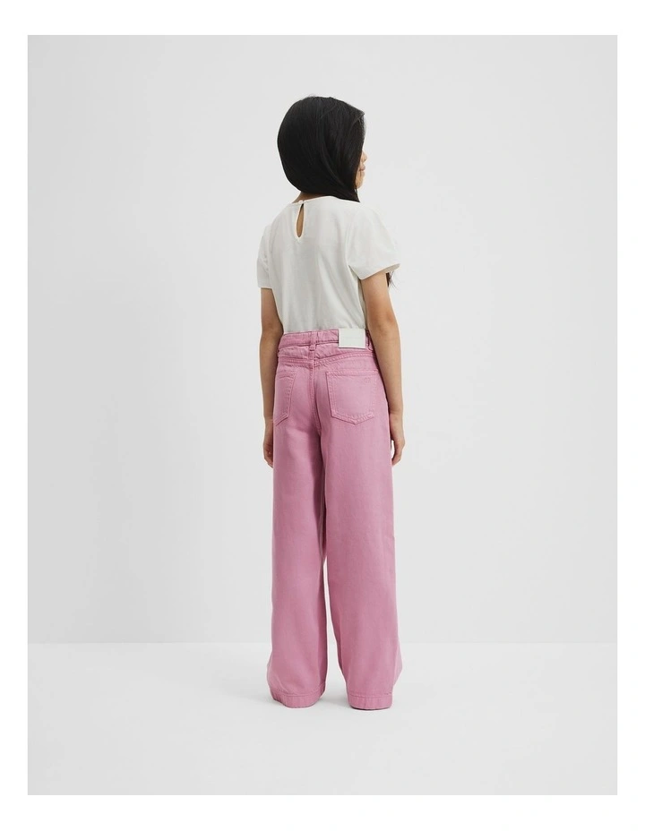 High Rise Soft Jean in Berry image 3