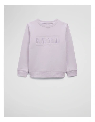 Verified Australian Cotton Heritage Sweat in Lilac Multi
