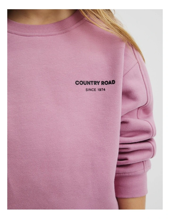 Australian Cotton Modern Sweat in Berry image 2