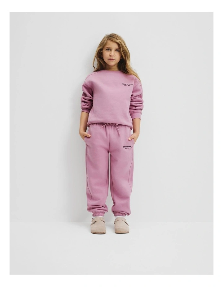 Australian Cotton Modern Track Pant in Berry image 1