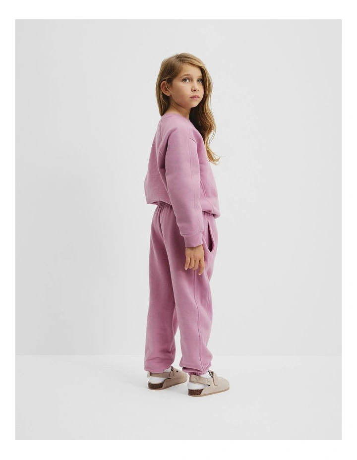 Australian Cotton Modern Track Pant in Berry image 3