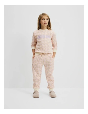 Verified Australian Cotton Heritage Sweat in Geometric Print