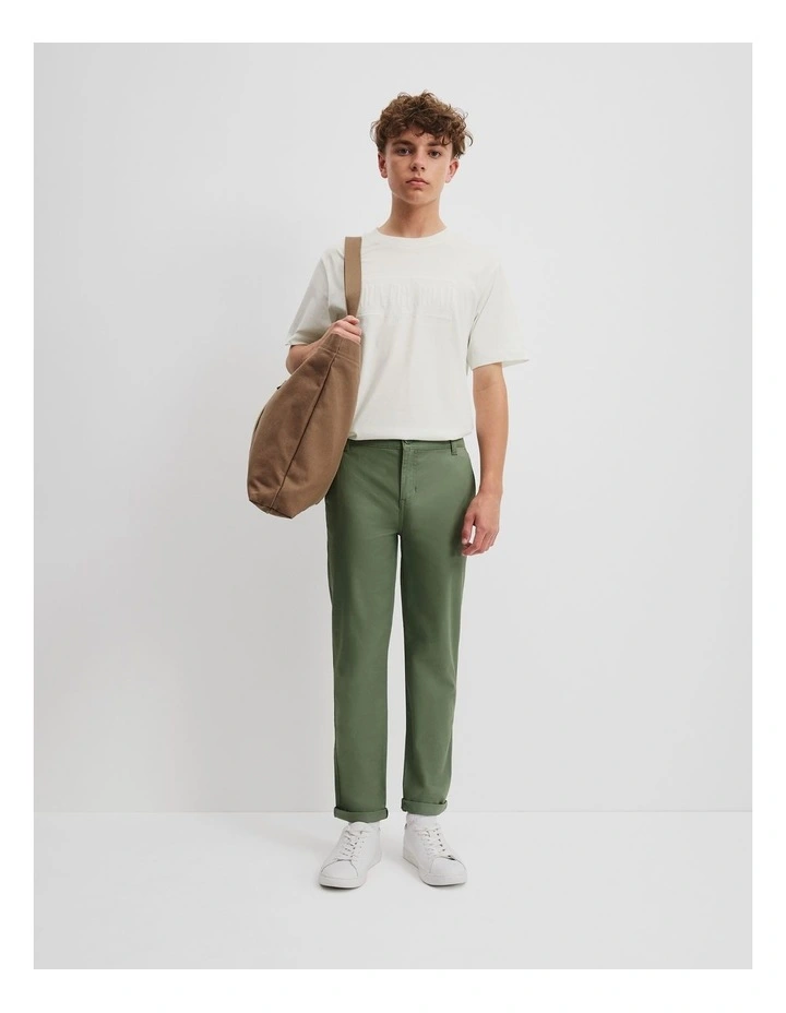Teen Chino Pant in Sage image 1