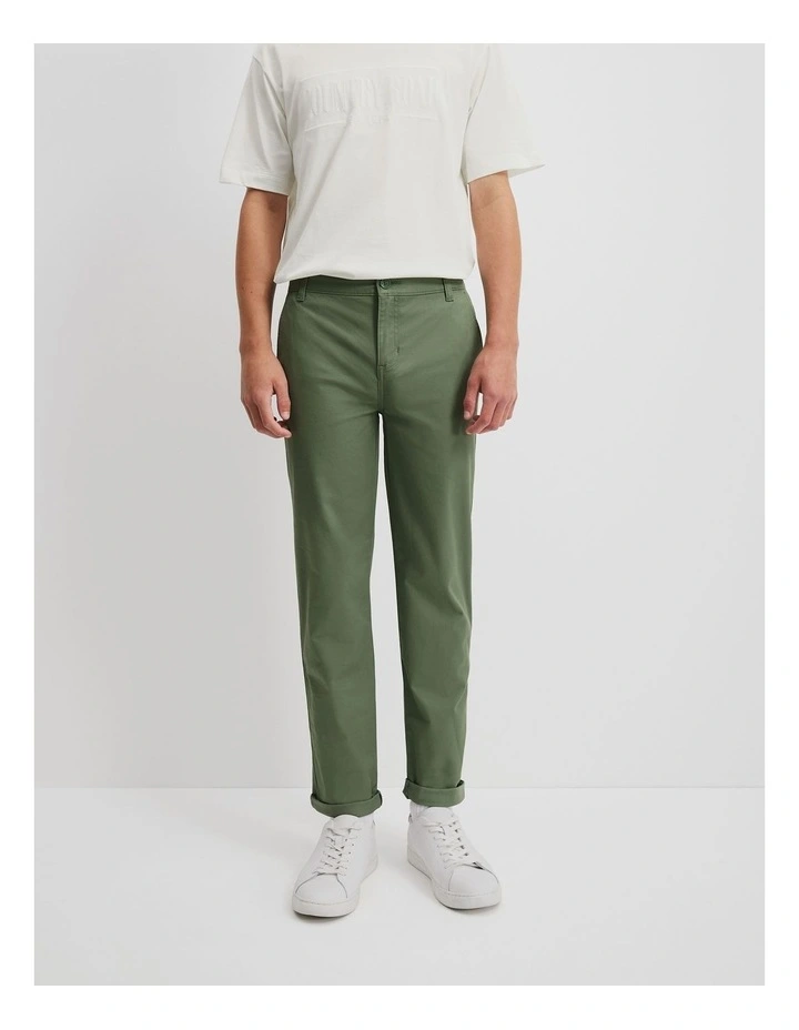 Teen Chino Pant in Sage image 2