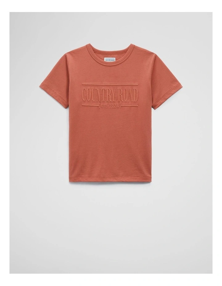 Australian Cotton Heritage T-Shirt in Terracotta image 1