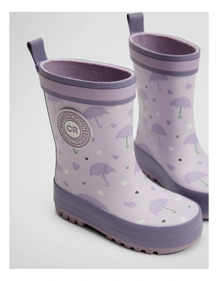 Classic Gumboot in Lilac Multi image 3