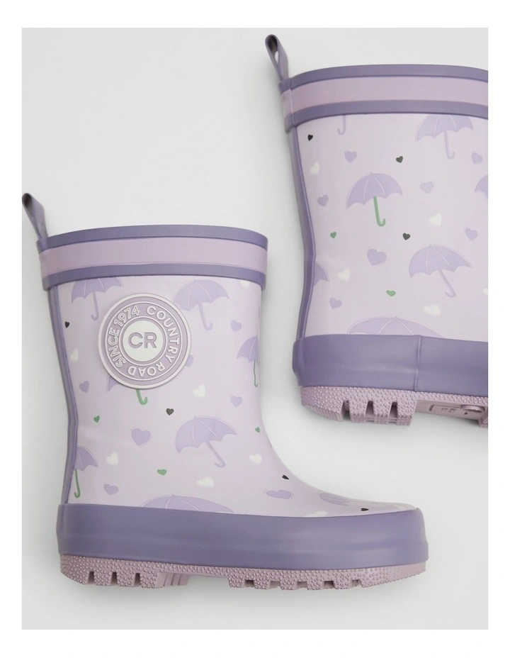 Classic Gumboot in Lilac Multi image 4
