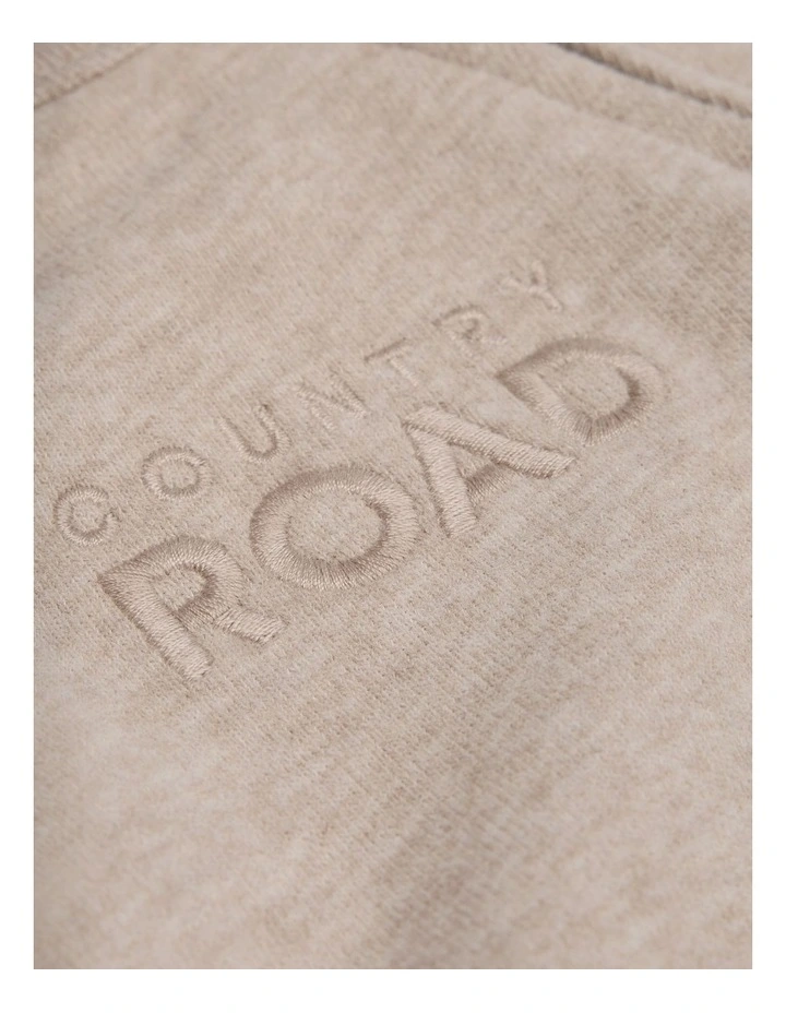 Logo Zip Jumpsuit in Mushroom Marle image 4