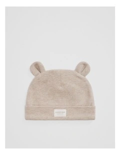 Newborn Beanie in Mushroom Marle
