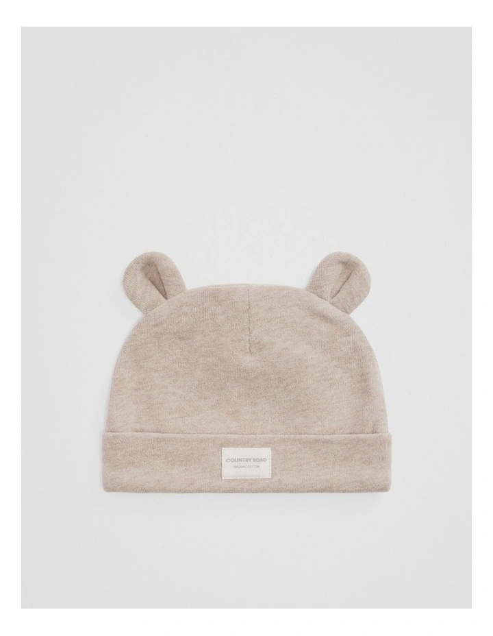 Newborn Beanie in Mushroom Marle image 1