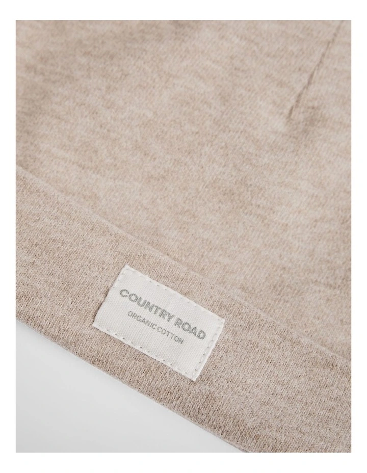 Newborn Beanie in Mushroom Marle image 2